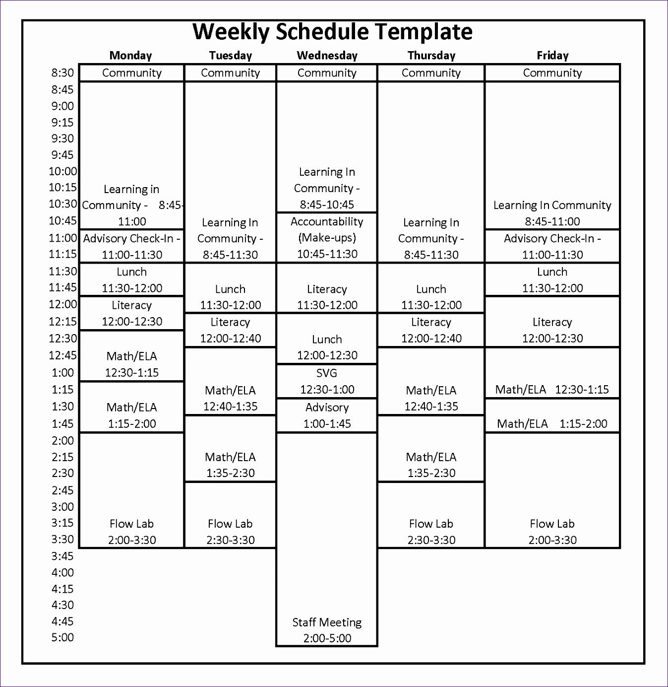 Employee Lunch Schedule Template Fresh 5 Bell Curve Excel 2010 Template Exceltemplates