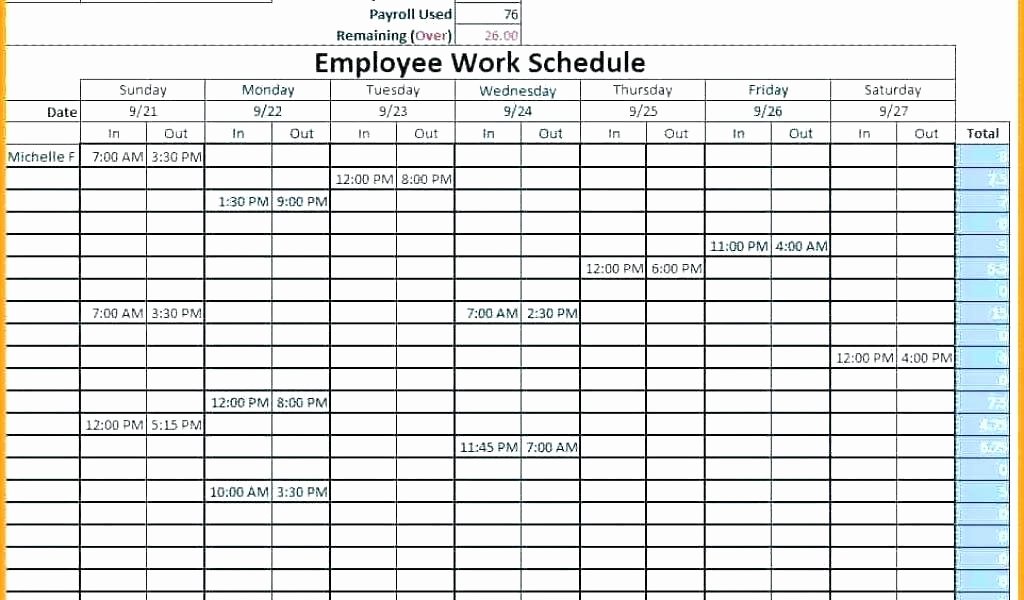 Employee Lunch Schedule Template Unique Employee Vacation Planner Template Excel 2018 This Simple