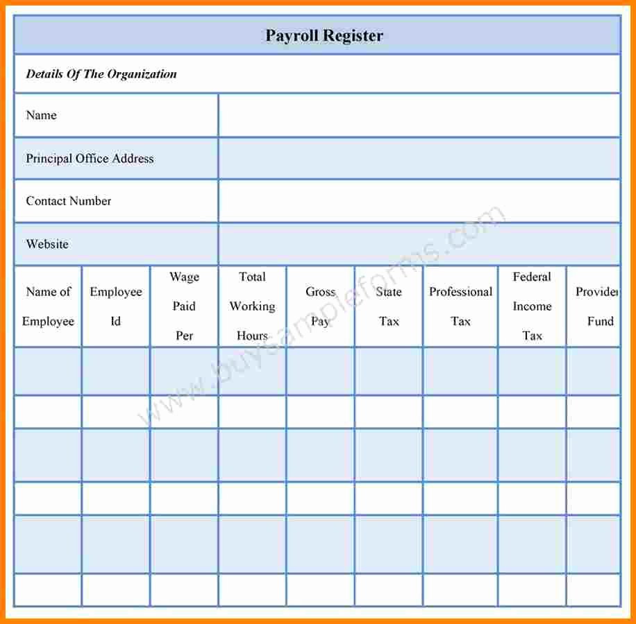 Employee Payroll Ledger Template Best Of 7 Employee Payroll forms Free