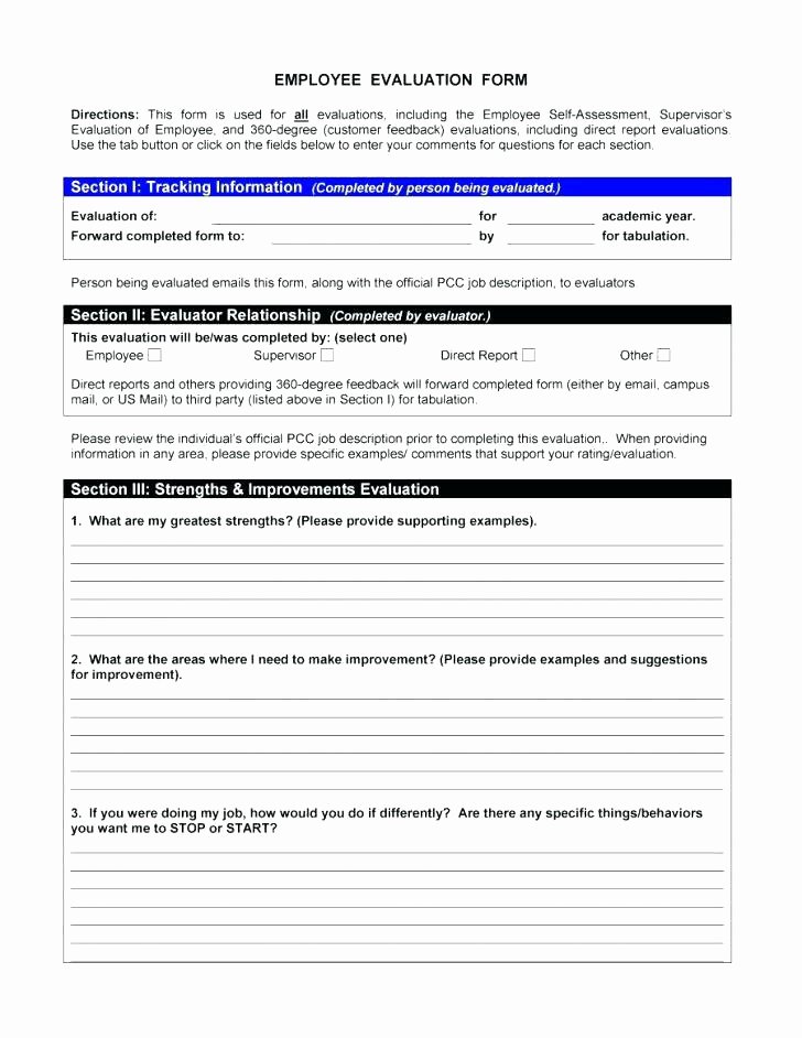 Employee Performance Review Template Excel Awesome Project Appraisal Template Excel Free Employee Performance