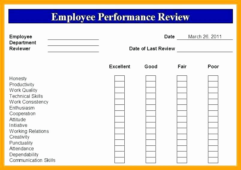 Employee Performance Review Template Pdf Awesome Performance Appraisal Sample Pdf – Threestrands
