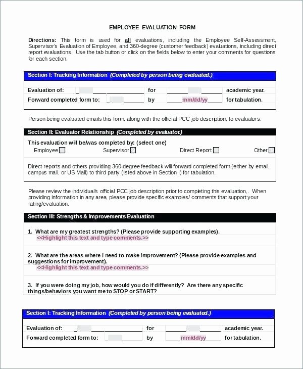 Employee Performance Review Template Word Fresh Employee Goal Setting form Template Employee Goal Setting