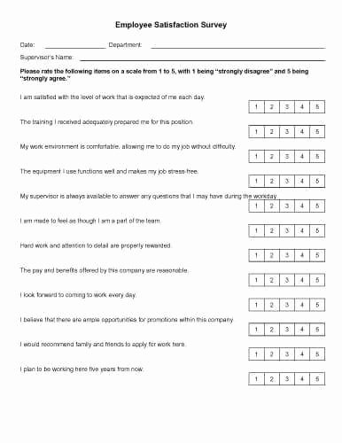 Employee Satisfaction Survey Template Beautiful 30 Sample Survey Templates In Microsoft Word