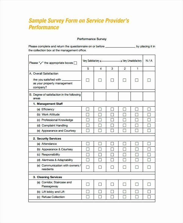 Employee Satisfaction Survey Template Word New Customer Satisfaction Survey Questionnaire Word Template