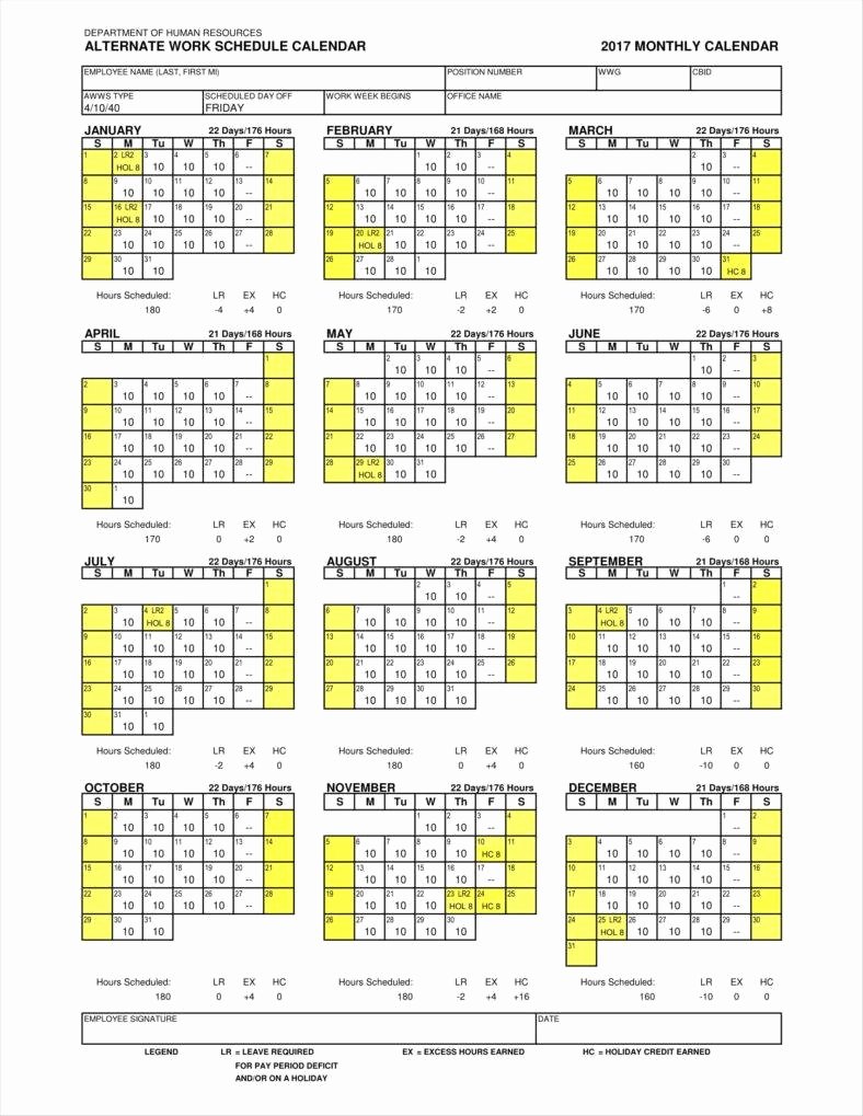 Employee Schedule Calendar Template Best Of 9 Employee Calendar Templates Free Samples Examples