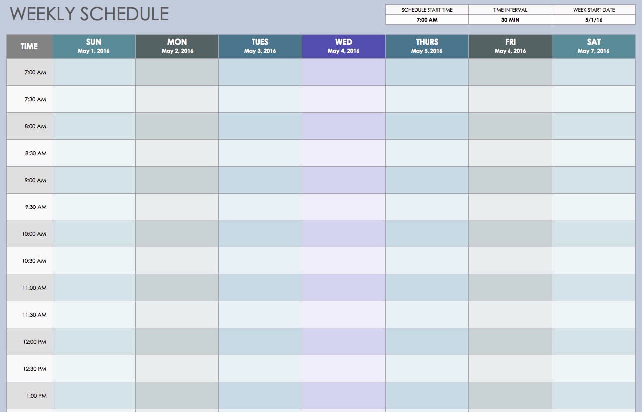 Employee Schedule Template Word Inspirational Weekly Schedule Templates