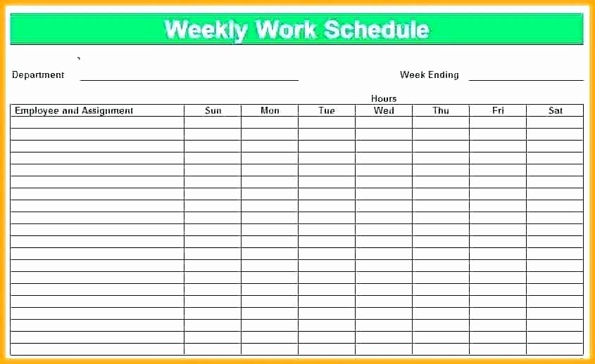 Employee Shift Schedule Template Excel Best Of Excel Monthly Schedule Template Vacation Calendar Template