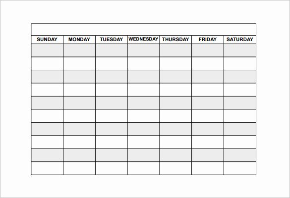 employee shift schedule template