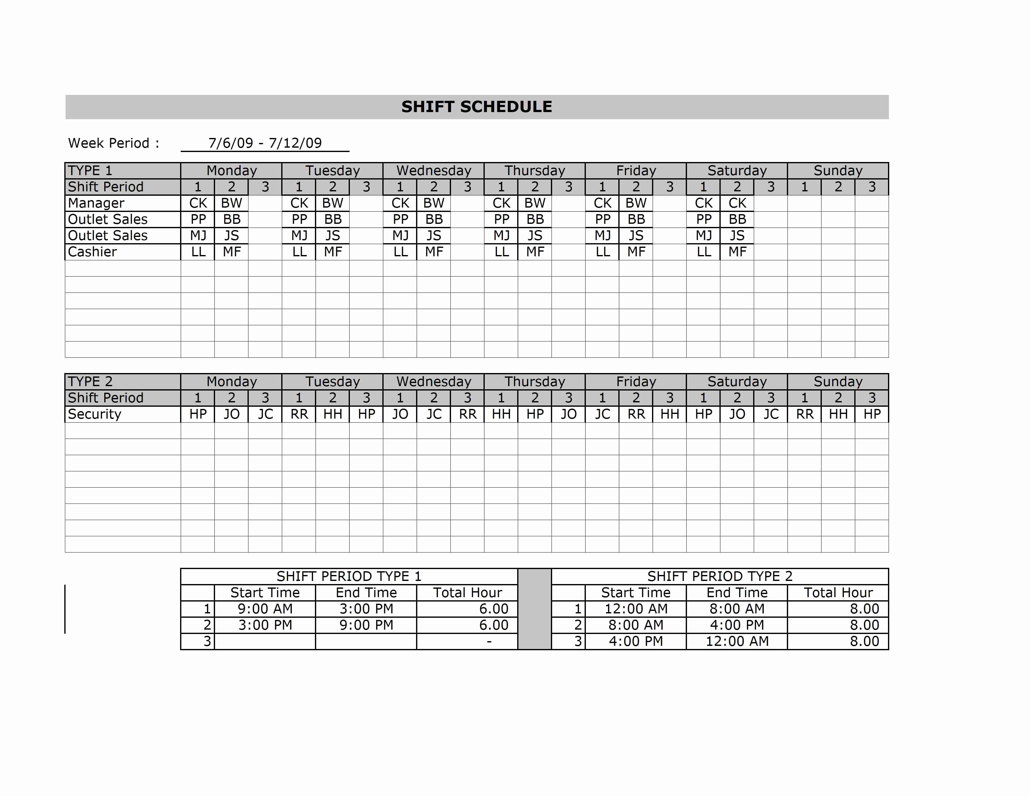 Employee Shift Scheduling Template Awesome Human Resources Archives Free Microsoft Excel Templates