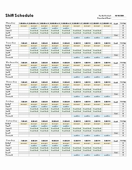 Employee Shift Scheduling Template Unique 21 Best Images About Schedule Templates On Pinterest