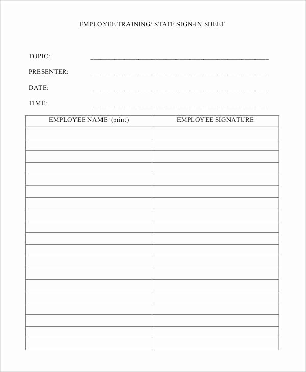 Employee Sign In Sheet Template New Employee Sheet Templates 10 Free Word Pdf &amp; Excel