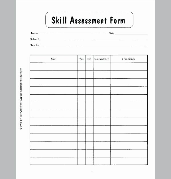 Employee Skills assessment Template Awesome Free Skills assessment Template Employee Skills Gap