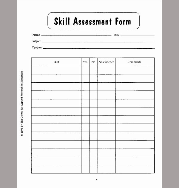 Employee Skills assessment Template New 9 Of Munication Skills Self assessment Template