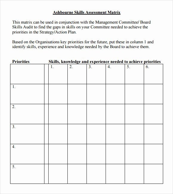 Employee Skills assessment Template Unique Skills assessment 8 Download Free Documents In Pdf