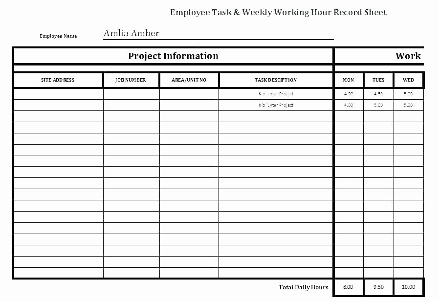Employee Task List Template Awesome Employee to Do List Template Project Checklist Template