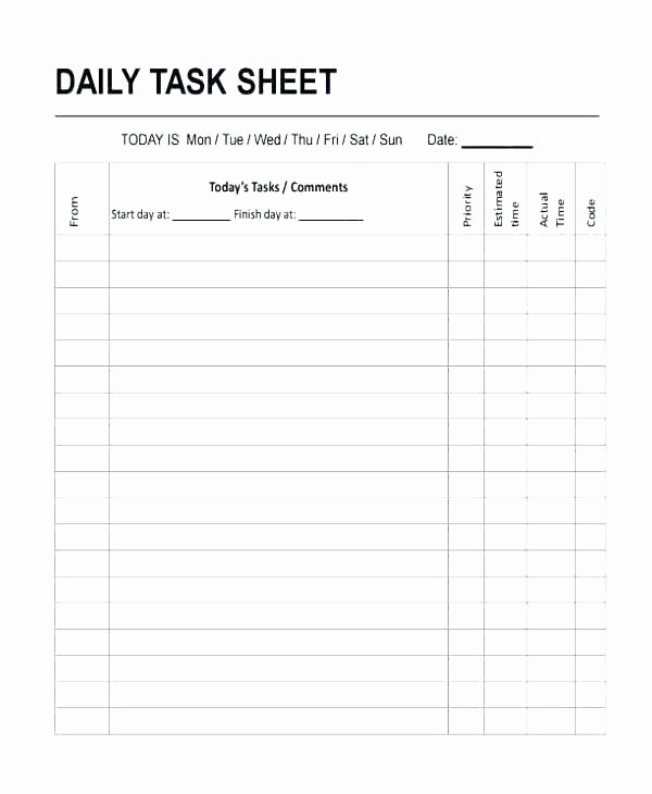 Employee Task List Template New Cute to Do List Template Luxury Free Task Planner Excel