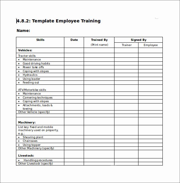 Employee Training Checklist Template Unique 12 Training Checklist Samples