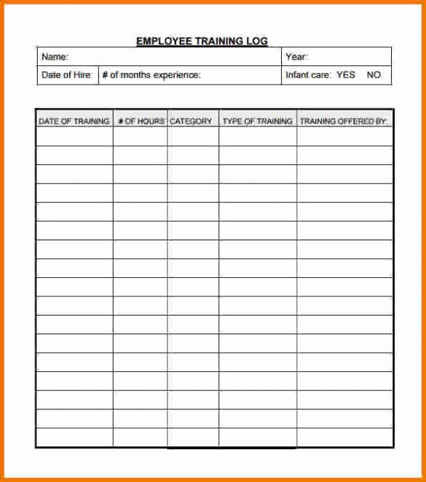 Employee Training Plan Template Unique Employee Training Record Template Excel
