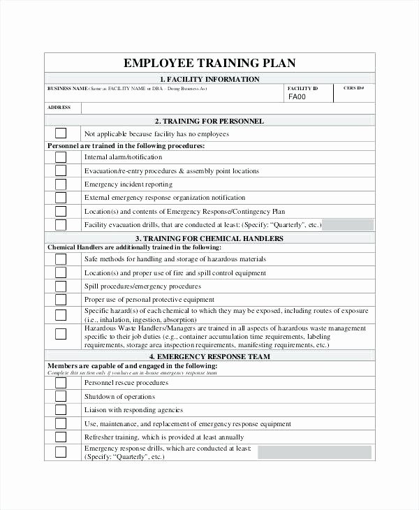 Employee Training Plan Template Word New Training Schedule Template Excel Free Blank Program with