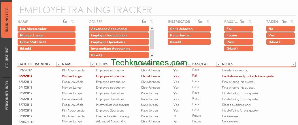Employee Training Schedule Template Excel Beautiful Employee Training Tracker Template Excel