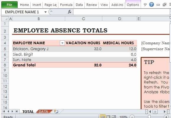 Employee Vacation Tracker Template Awesome 9 Employee Vacation Tracker Templates Excel Templates