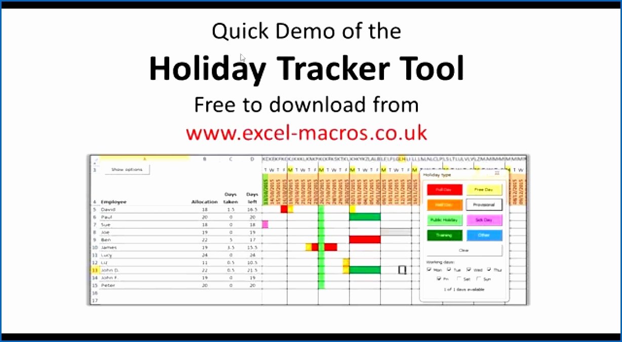 Employee Vacation Tracker Template Best Of Employee Vacation Tracking Template Free