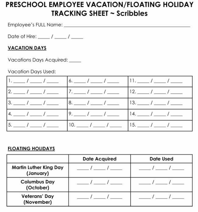 Employee Vacation Tracker Template New 5 Best Vacation Tracking Templates to Track Your Vacations