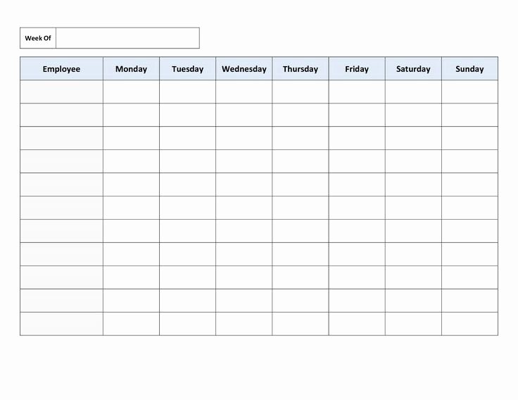 Employee Weekly Schedule Template Inspirational Best 25 Weekly Schedule Template Excel Ideas On Pinterest