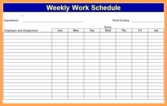 Employee Weekly Work Schedule Template Elegant Work Schedule Templates Free Downloads Download Links