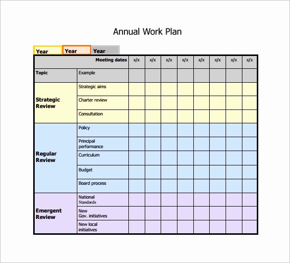 Employee Work Plan Template Luxury Work Plan Template 15 Free Word Pdf Documents Download