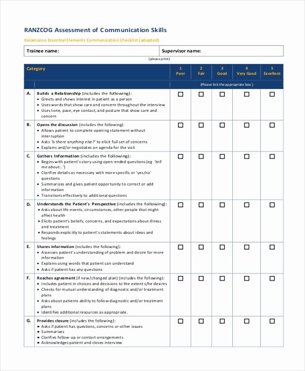 Employment Skills assessment Template Beautiful 9 Basic Skills assessment Examples Pdf