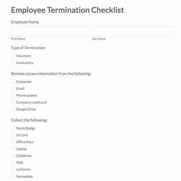 Employment Termination Checklist Template Awesome Employee Termination Report Template Gecce Tackletarts