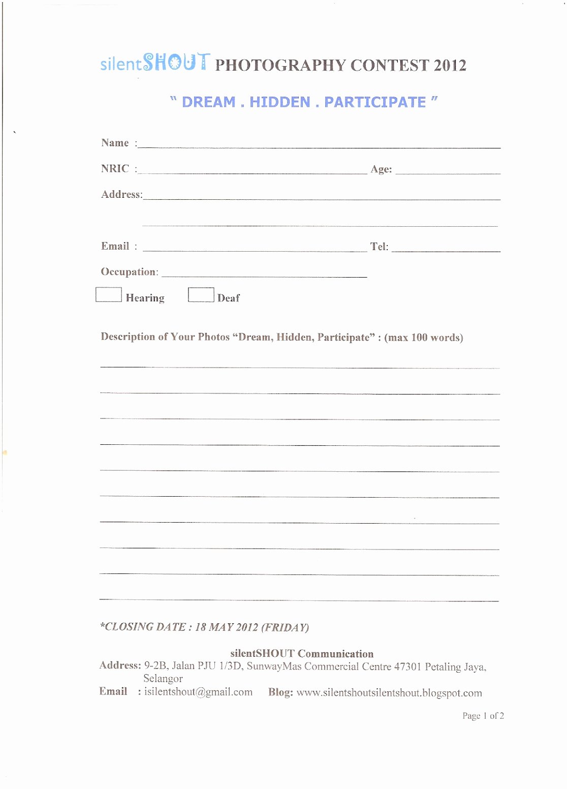 Entry form Template Word Inspirational 10 Entry form Template Word Ywijr