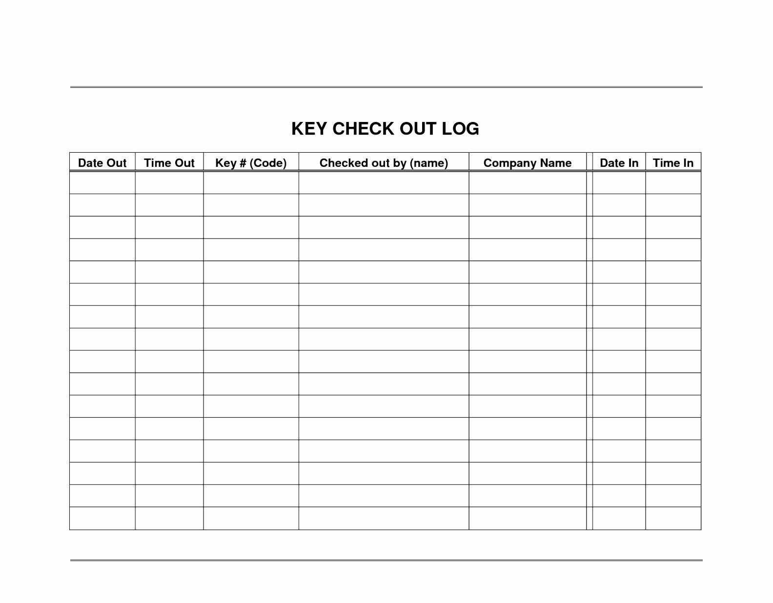 Equipment Checkout form Template Luxury 6 Check Out form Template Ierwr