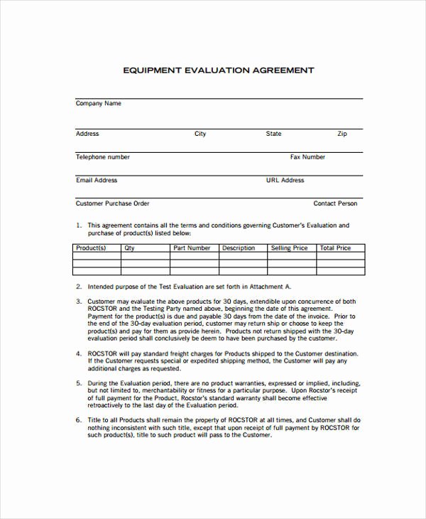 Equipment Loan Agreement Template Unique Loan Agreement form Example 65 Free Documents In Word Pdf
