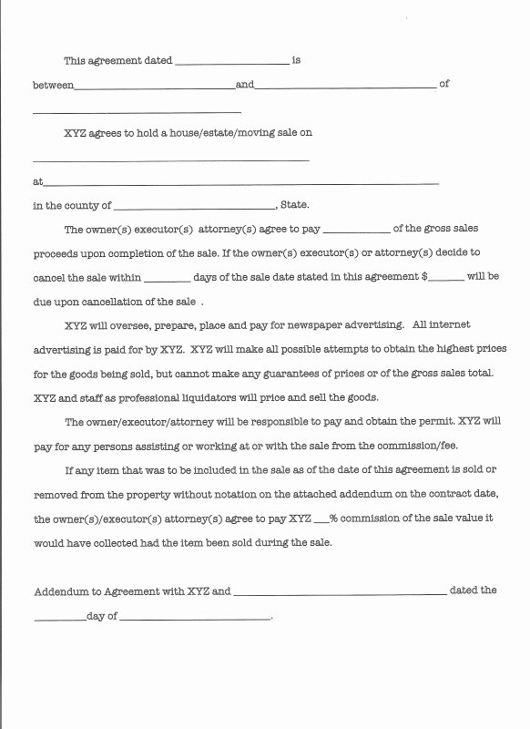 Estate Sale Contract Template Lovely 10 Best Of Property Sale Agreements Example Real