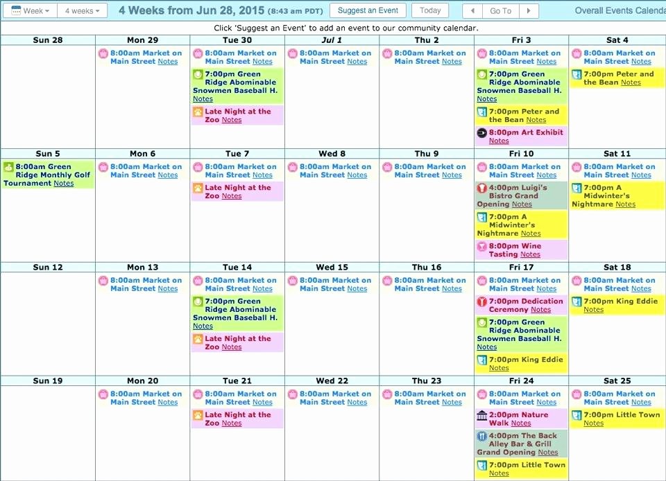 Event Calendar Template for Website Inspirational Printable Daily Schedule Template Activity Calendar Free