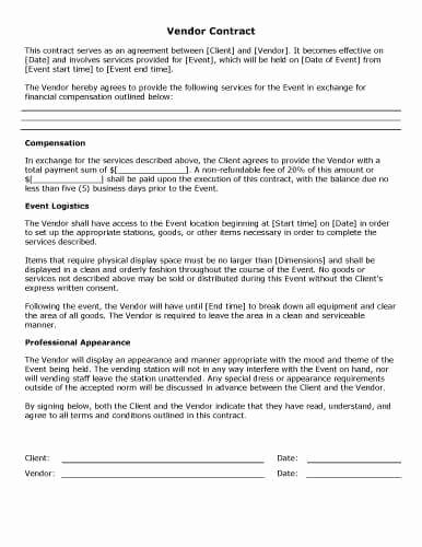 Event Photography Contract Template Fresh 32 Sample Contract Templates In Microsoft Word
