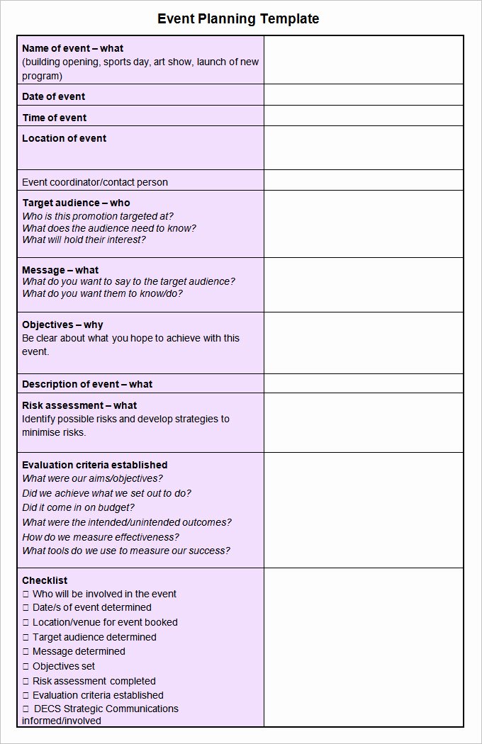 Event Planning Checklist Template Awesome event Checklist Template 12 Free Word Excel Pdf