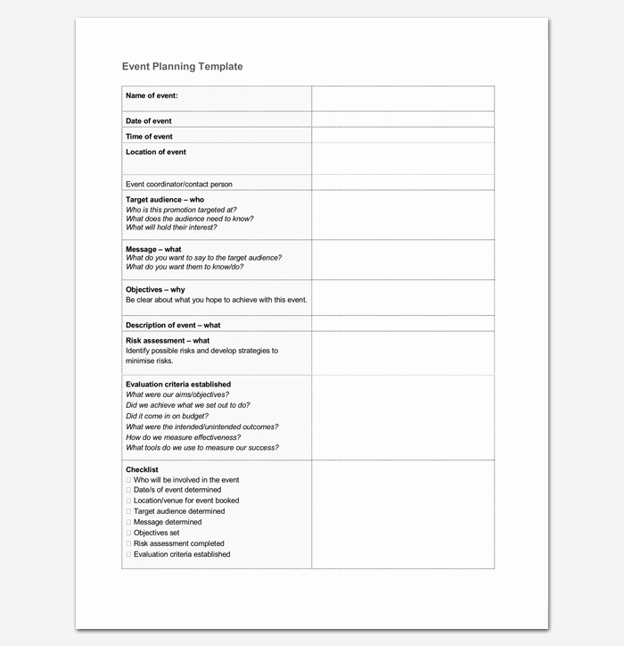 Event Planning Document Template Fresh event Program Outline 13 Printable Samples Examples