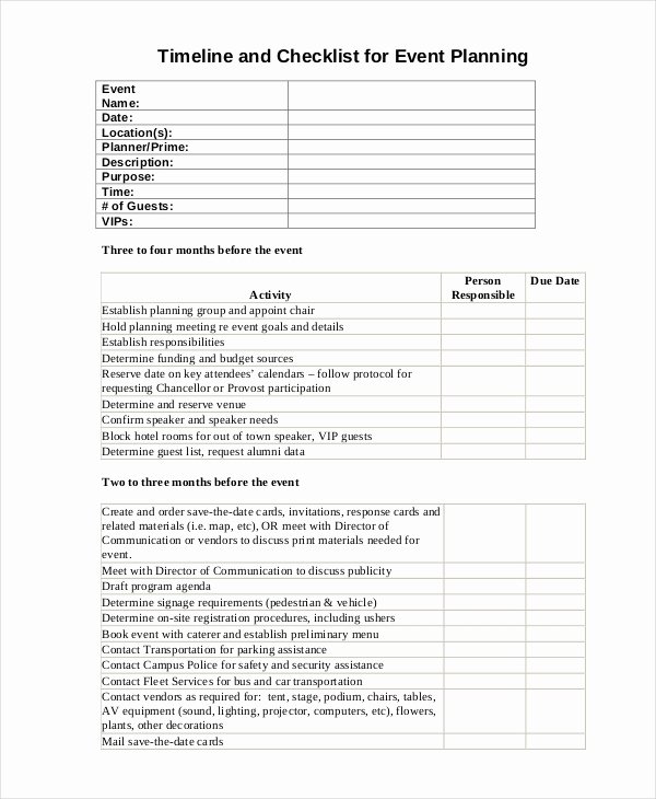 Event Planning form Template Fresh event Planning Template 11 Free Word Pdf Documents