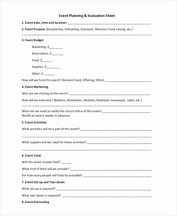 Event Planning form Template Luxury event Planning Template 11 Free Word Pdf Documents
