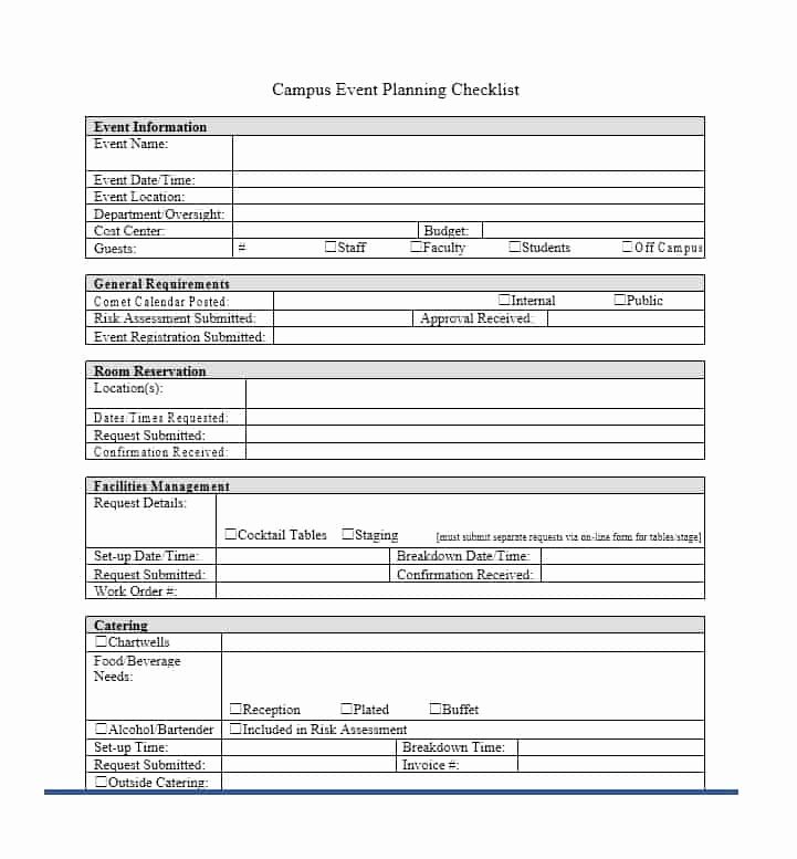 Event Planning Guide Template New 50 Professional event Planning Checklist Templates