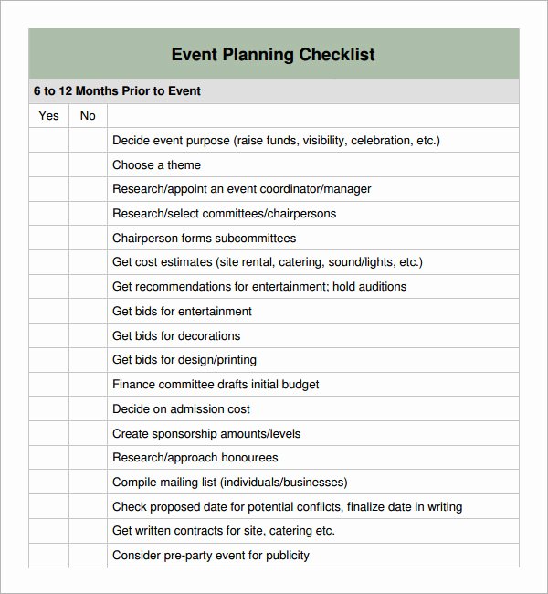 Event Planning Template Pdf Beautiful event Planning Checklist 7 Download Free Documents In Pdf
