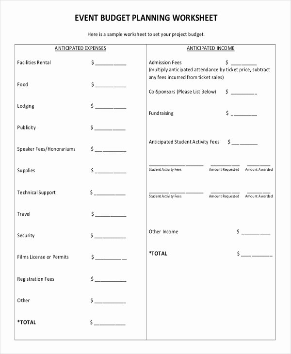 Event Planning Worksheet Template Best Of 14 Work Sheet Templates Free Sample Example format
