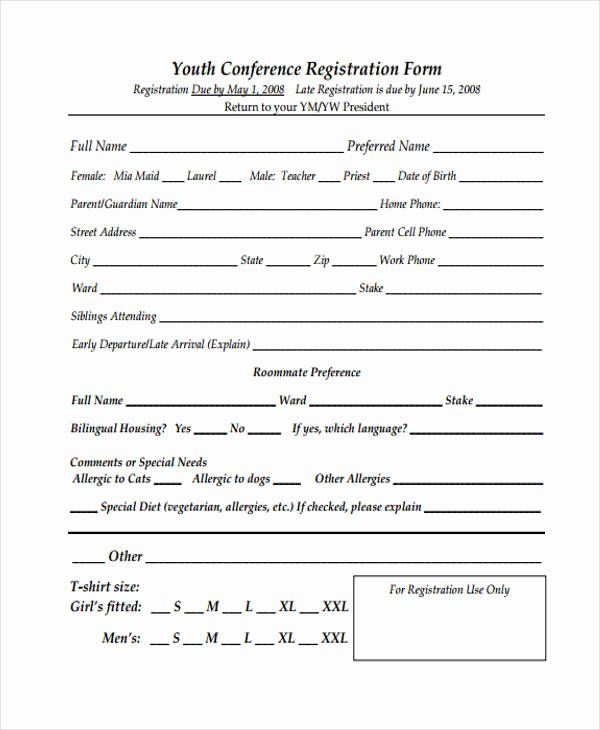 Event Registration form Template Beautiful 21 Conference Registration forms