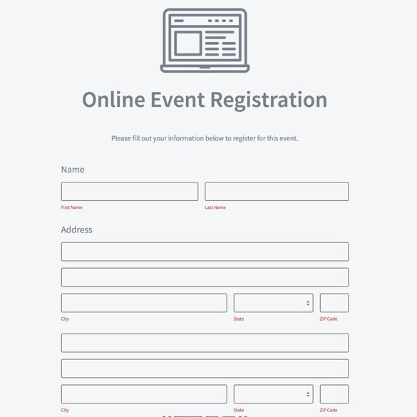 Event Registration form Template Fresh event Registration form Builder