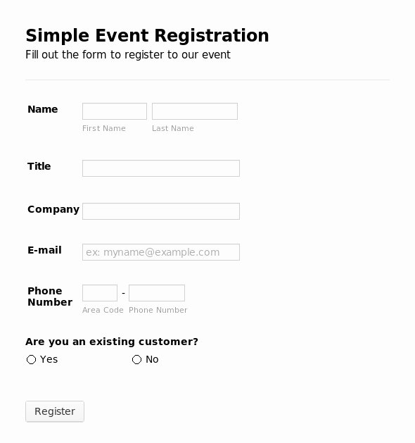 Event Registration form Template Lovely Registration form Template
