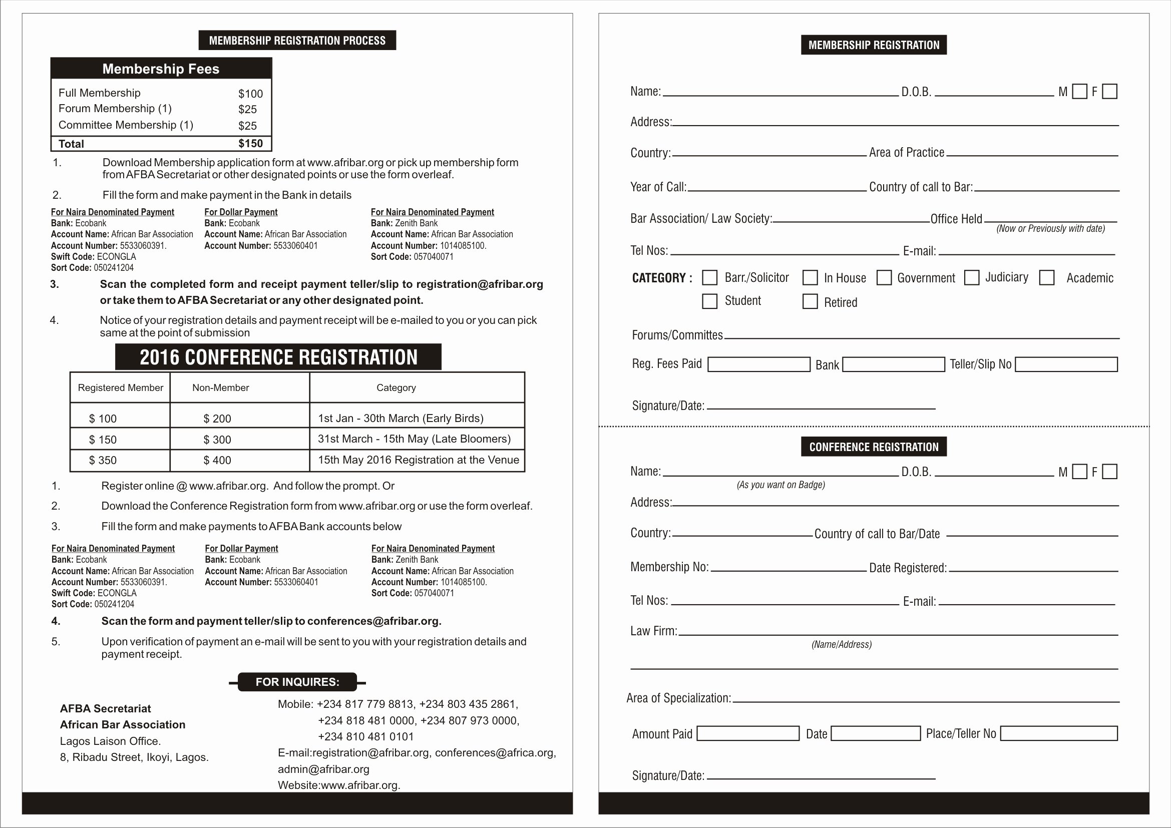 Event Registration form Template Luxury form Conference Registration form