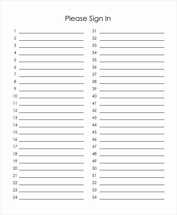 Event Sign In Sheet Template Inspirational event Sign In Sheet Template 16 Free Word Pdf